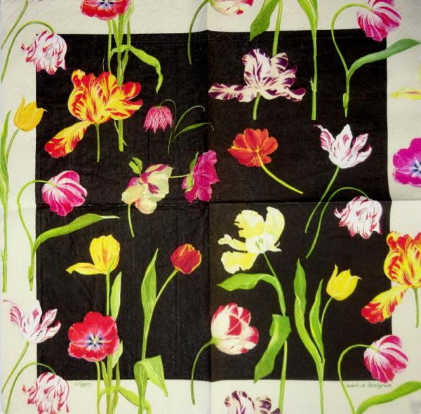 132 Tulips - 3-ply - Caspari - Isabelle de Borchgrave